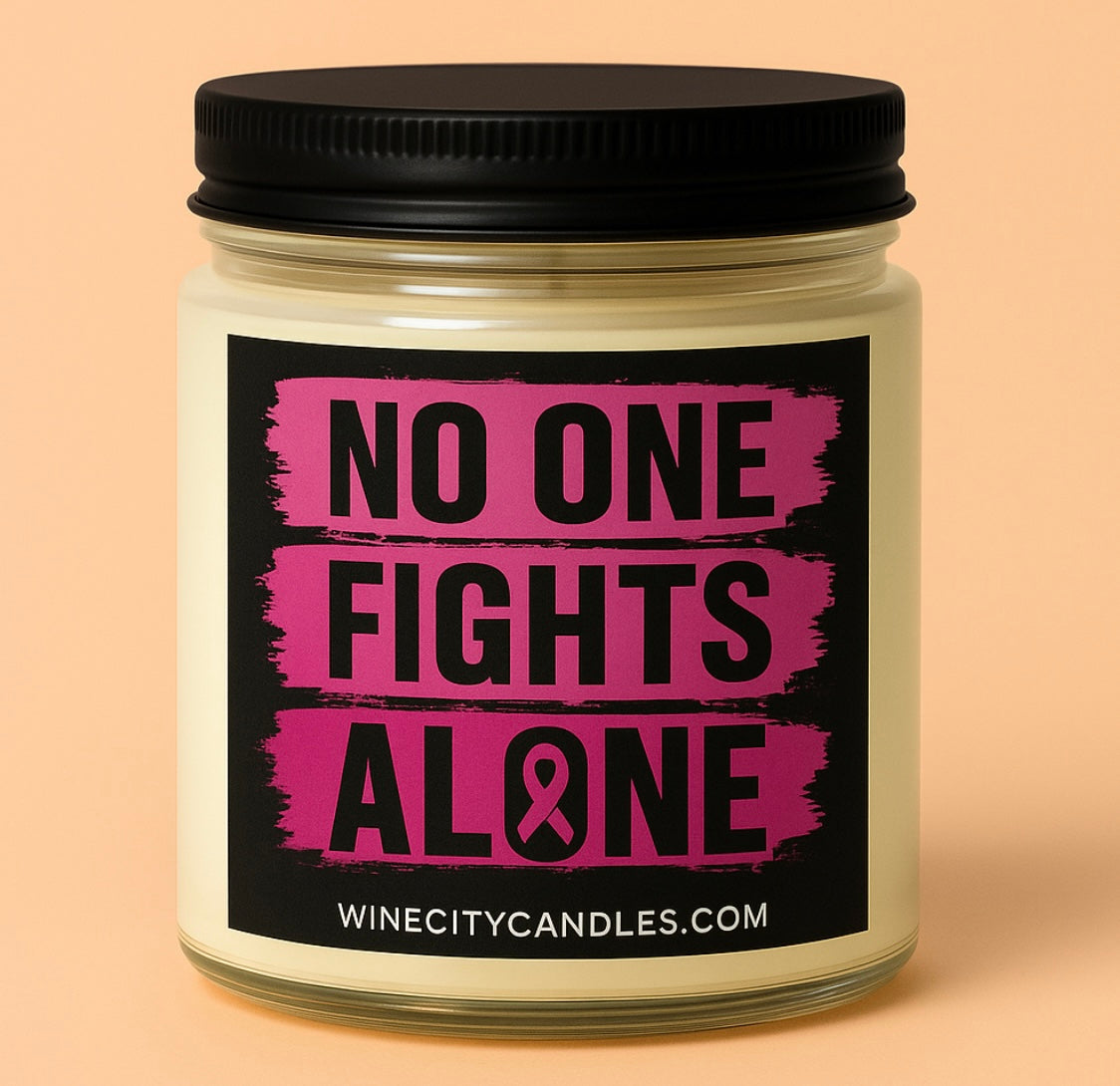 Breast Cancer Awareness Candle